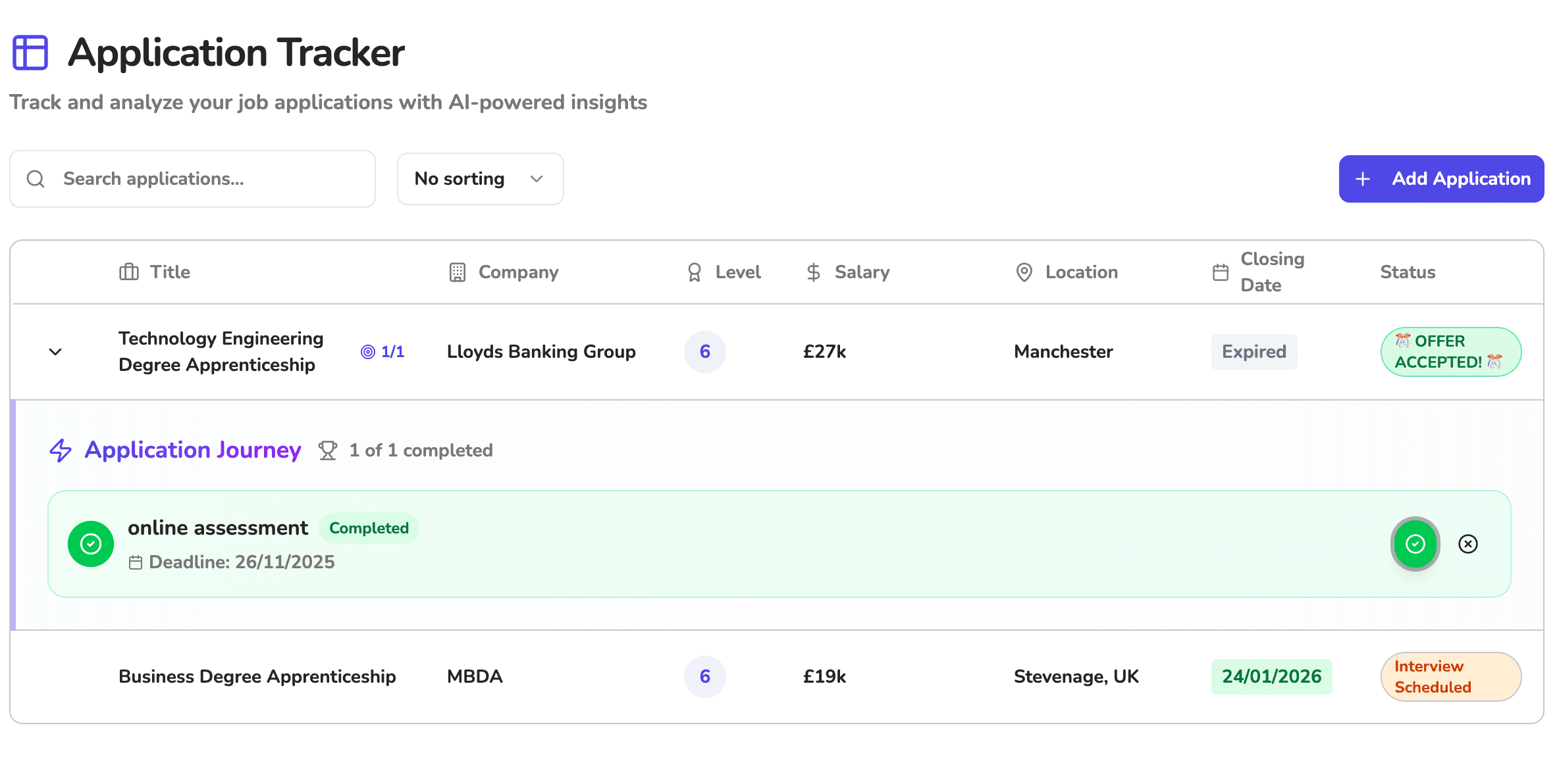 ProofBase screenshot 2