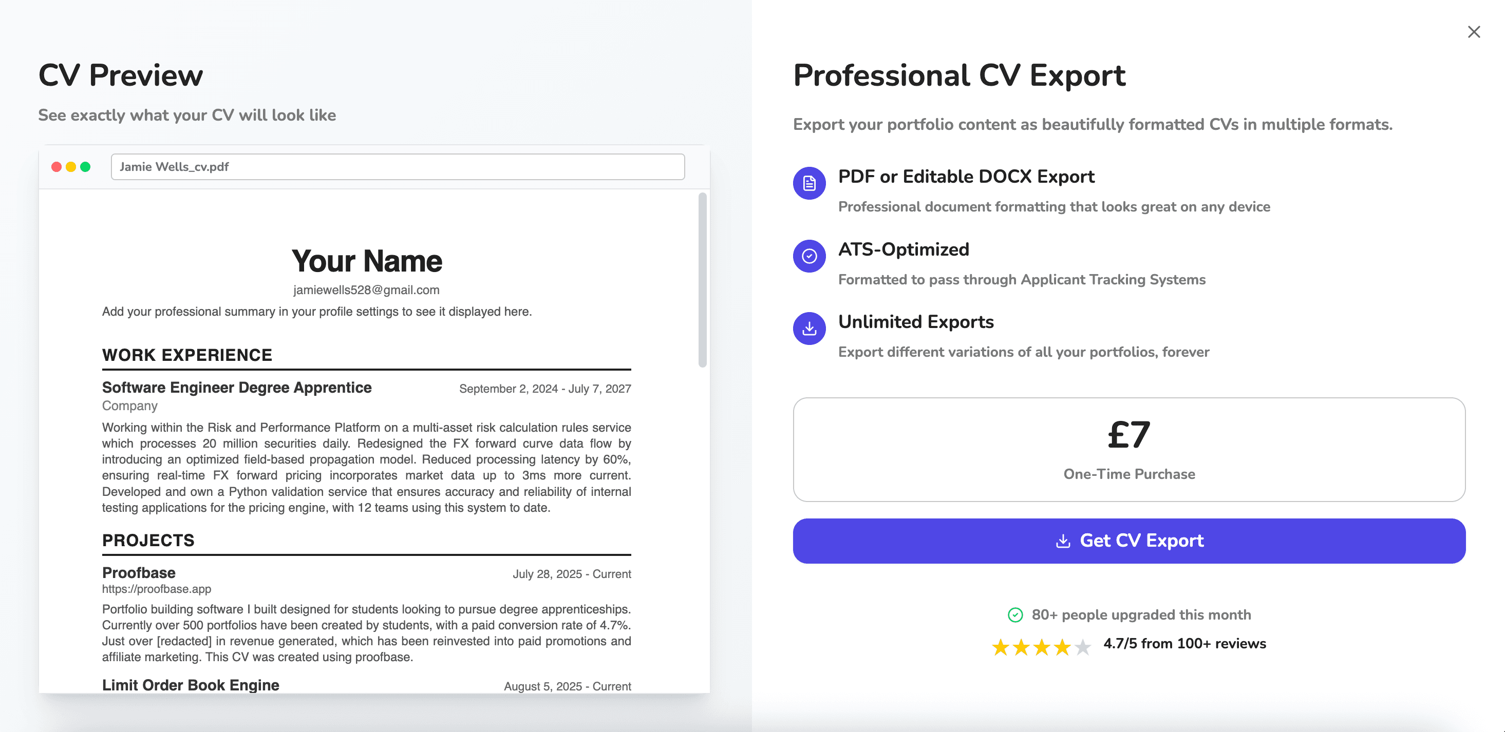 ProofBase screenshot 1